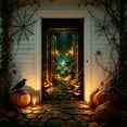 thumbnail image 3 of Giant Halloween Door Cover, Festive Holiday Outdoor Indoor Decorations for Porch Wall Window Party Supplies, Halloween Decor (F), 3 of 5
