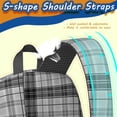 thumbnail image 5 of Black and White Checkered Pattern 17" School Backpacks for Teens,Waterproof Oxford Fabric,S-Shape Padded Straps for School,Travel,Hiking,Camping, 5 of 6