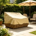 thumbnail image 4 of Outdoor Patio Chair Cover, Waterproof UV Resistant Windproof Heavy Duty Garden Furniture Protector with Drawstring for Sofa Armchair Black Beige Gray, 4 of 6