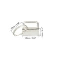 thumbnail image 2 of Uxcell 26mm Key Fob Hardware with Keychain Ring for Bag Webbing Wristlets Silver Tone 20 Pack, 2 of 5