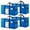 Blue, variant on HonorHut Extra Large Moving Bags Heavy Duty Storage Totes Wrap Around Handles Packing Bags for Dorm Room Essentials 2 Pieces Transparent
