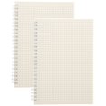 thumbnail image 1 of MesaSe 2 Pcs Cahiers à Spirale en Papier Graphique Mathématiques Ingénierie Journal à Grille Carnets Blocs-Notes, 1 of 8