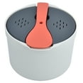 thumbnail image 4 of Microwave Rice Cooker, Grade PP Material Special Utensils for 2L Food Heating Steamers Spoon Lid Strainer Steaming Pot SetGreen, 4 of 8