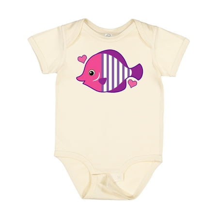 

Inktastic Cute Tropical Fish Beach Vacation Gift Baby Girl Bodysuit