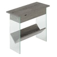 thumbnail image 1 of Mesa auxiliar SoHo Glass Flip Top con estación de carga y estante Convenience Concepts R4-0365, 1 of 2