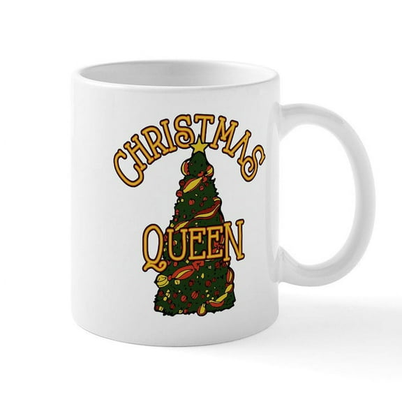CafePress - Christmas Queen - 11 oz Ceramic Mug - Novelty Coffee Tea Cup