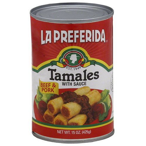 La Preferida Tamales with Sauce, 15 oz, (Pack of 12)