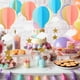 thumbnail image 5 of WORGEOUS 4 unids Kindergarten Ventana Colgando 3D de Papel Globo de Aire Caliente Adornos de nubes para la boda Baby Shower Fiesta de Cumpleaños Decoraciones, 5 of 8