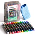 thumbnail image 1 of Juego de tizas Jar Melo Dustless para niños, 12 unidades con soporte lavable, 1 of 7