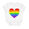 thumbnail image 4 of JIRNDf T-Shirt pour Femmes Hauts Tendance Été Imprimé Floral Col Rond Décontracté Manches Courtes Confortable Élégant Mignon T-Shirts Graphiques pour Femmes Chemises Blanc TTG, 4 of 4