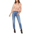 thumbnail image 2 of Vince Camuto Womens Metallic Peasant Blouse, Multicoloured, Small, 2 of 4