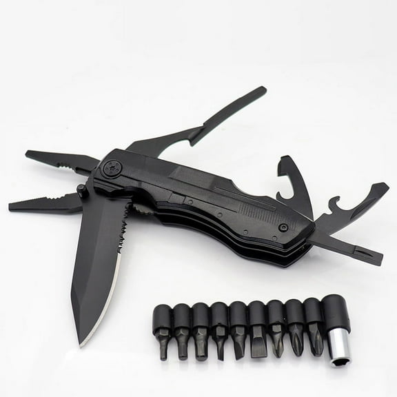 Portable Stainless Steel Multifunctional EDC Rescue Knife File Screwdriver Customizable Outdoor Camping Emergency Combination