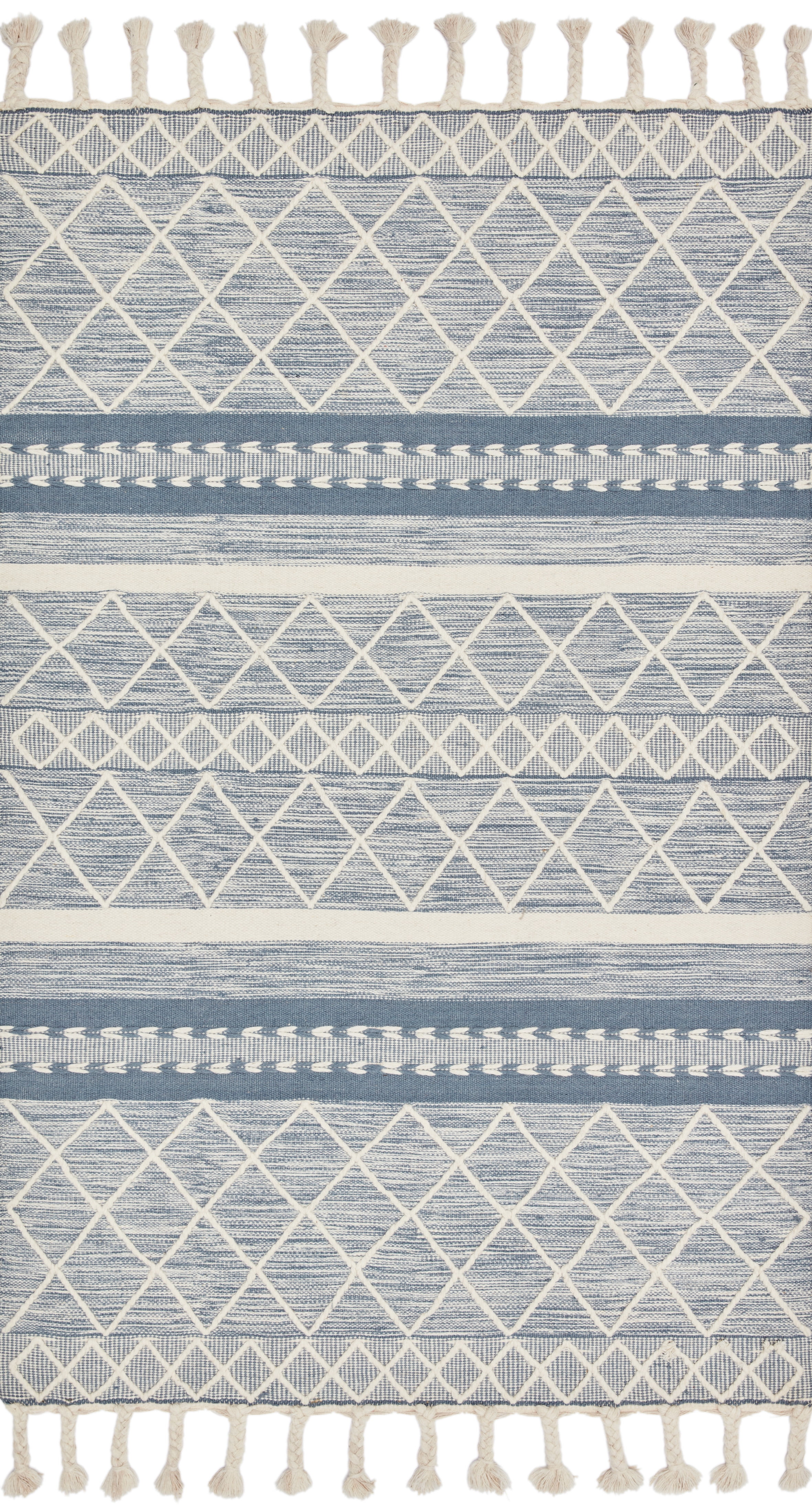 Loloi II Sawyer SAW-04 Teal Geometric Area Rug 2'-3" x 3'-9"