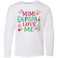 thumbnail image 3 of Inktastic Mimi and Papa Love Me Long Sleeve Youth T-Shirt, 3 of 5