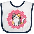 thumbnail image 3 of Inktastic Calico Cat Little Girl Kitten Girls Baby Bib, 3 of 4