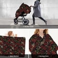 thumbnail image 5 of Balery Fishbone Rose Printed Nursing Cover Breastfeeding Scarf - Baby Car Seat Covers, Infant Stroller Cover, Carseat Canopy for Girls and Boys, 5 of 9