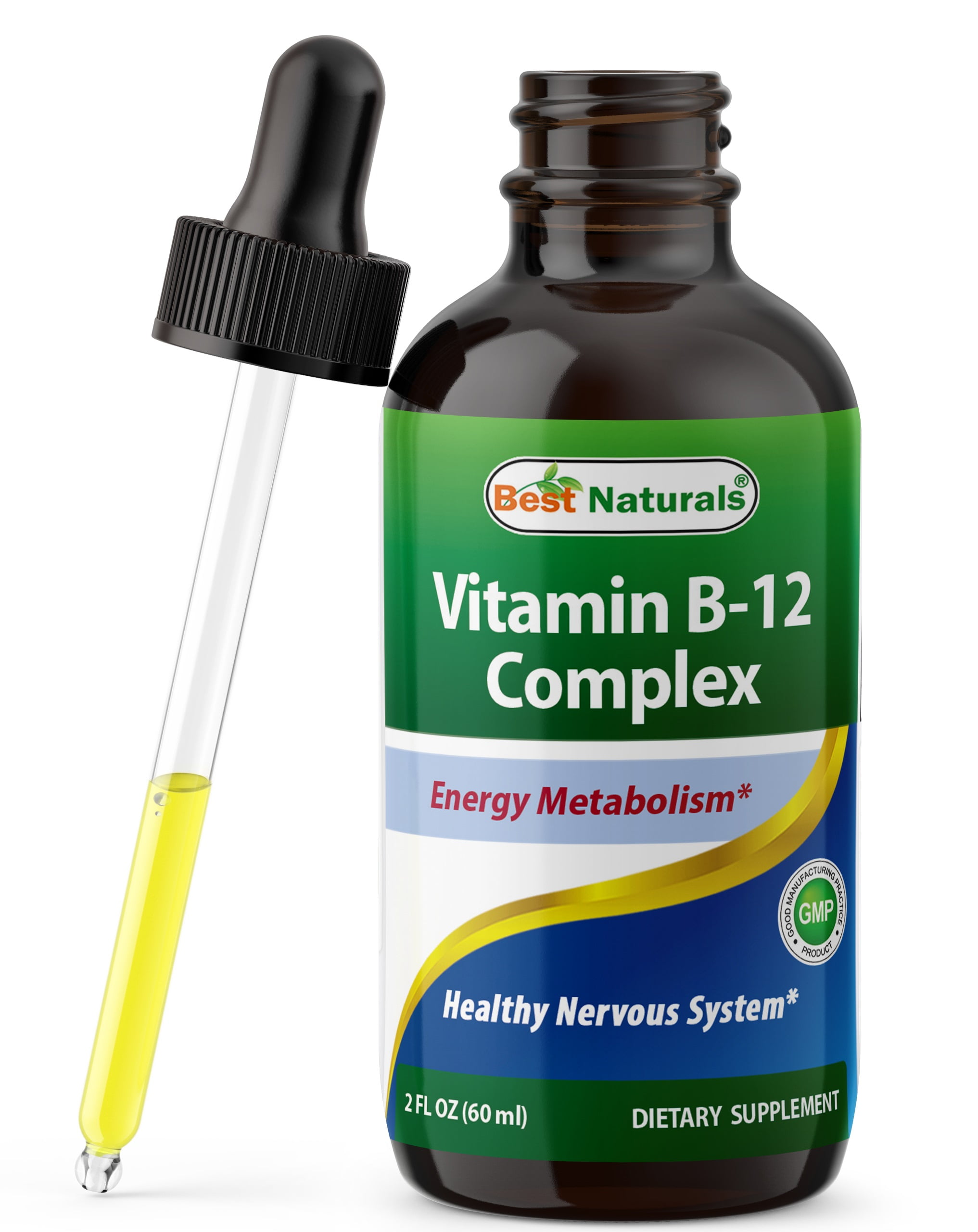 Best Naturals Vitamin B12 Liquid Complex - 2 FL OZ (60 ML ...
