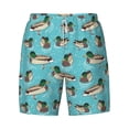 thumbnail image 4 of Lsque Mens Swim Trunks Mallard Ducks Swimming In The Lake Pattern - Bathing Suit Compression Liner - Beach Swim Shorts Swimwear - (S-3XL) - Stretch Quick Dry -Small, 4 of 9
