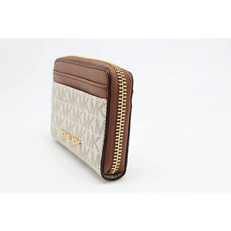 Michael Kors Signature Jet Set Travel Medium Zip Around Card Case