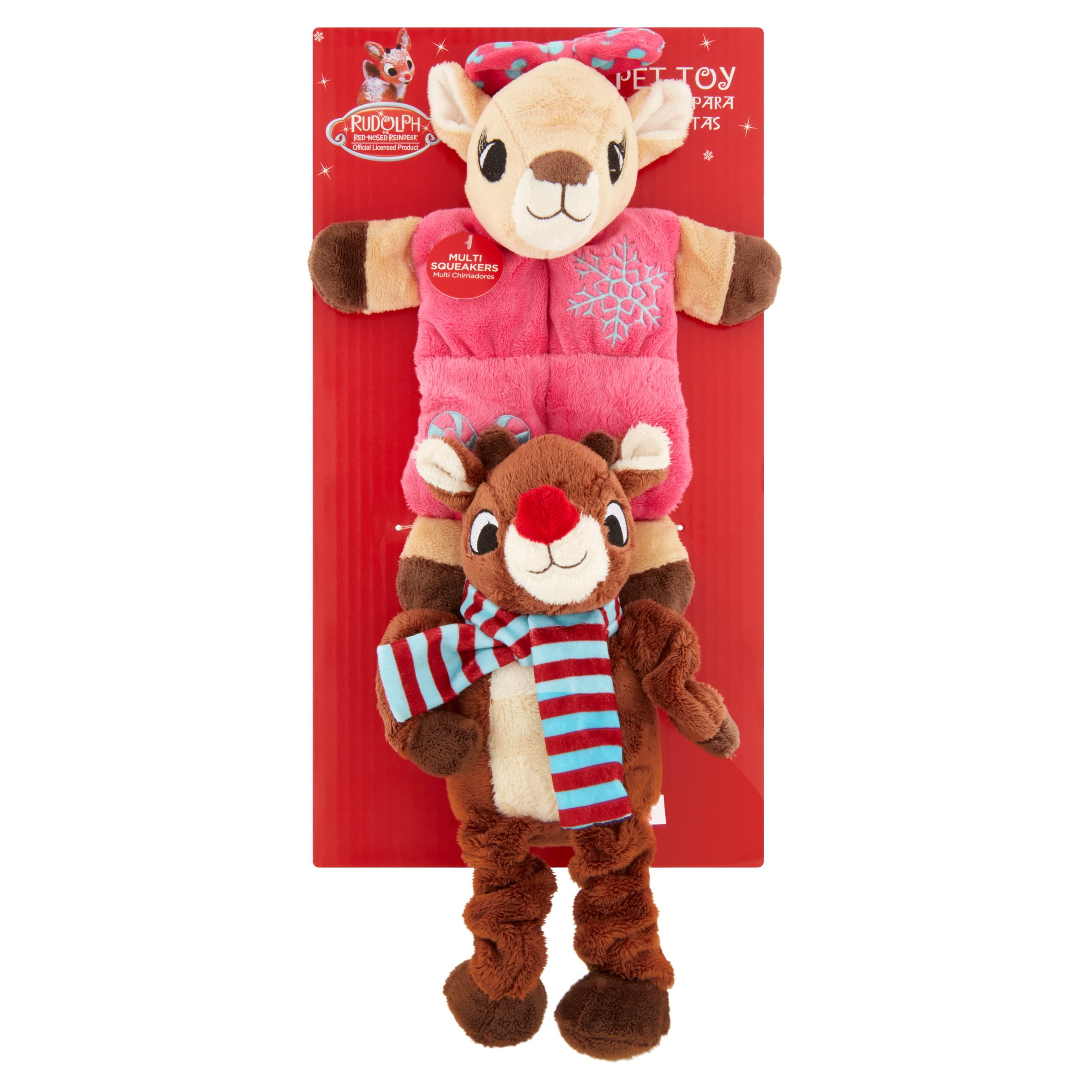 Rudolph The Red-Nosed Reindeer Pet Toy 