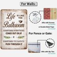 thumbnail image 3 of Bathroom Signs Wall Decor - Life is Like The Bathroom, Funny Vintage Metal Tin Signs for Bathroom, Washroom, Restoom and Farmhouse Wall Decor Art Accessories, Cool Stuff, 8 x 12 inch, 3 of 14