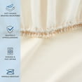thumbnail image 3 of Host & Home Brushed Microfiber Fitted Sheets - Bedding Essentials - Twin XL - (6 Pack) Ivory, 3 of 7