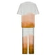 thumbnail image 4 of Conjunto Corto para las Mujeres Casual Suelto Encaje Casa Pantalones Impresos Y Blusa de Cuello Redondo de Dos Piezas, 4 of 5