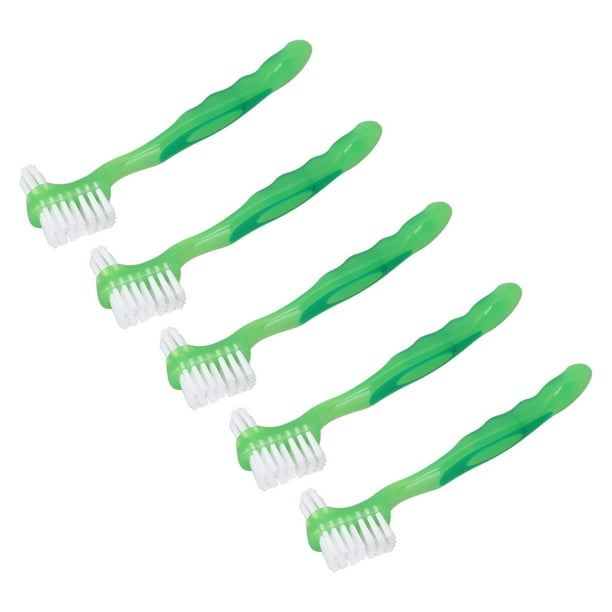 Denture Cleaning Brush,5pcs Denture Brush Set False Teeth Brush Denture
