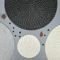 thumbnail image 3 of Yesbay 2 Pcs Waterproof Round Woven Placemat Dining Table Mat Kitchen Decoration for Home, 3 of 5