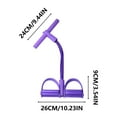 thumbnail image 6 of 21 Fitness Resistance Bands-4 Tube Pedal Ankle Puller 2025 Upgrade Stretch Bands for Exercise Sit Up Exercise Equipment AB Training Auxiliary Device Workout Equipment for Women Men(Purple), 6 of 9