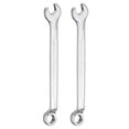 thumbnail image 1 of Uxcell 2pcs Combination Wrench Offset 7mm 75-Degree 12-Point Box End and 15° Angled Open End Metric CR-V Steel Nickel Plated Multi-function Spanners for Mechanics DIY Enthusiasts, 1 of 6