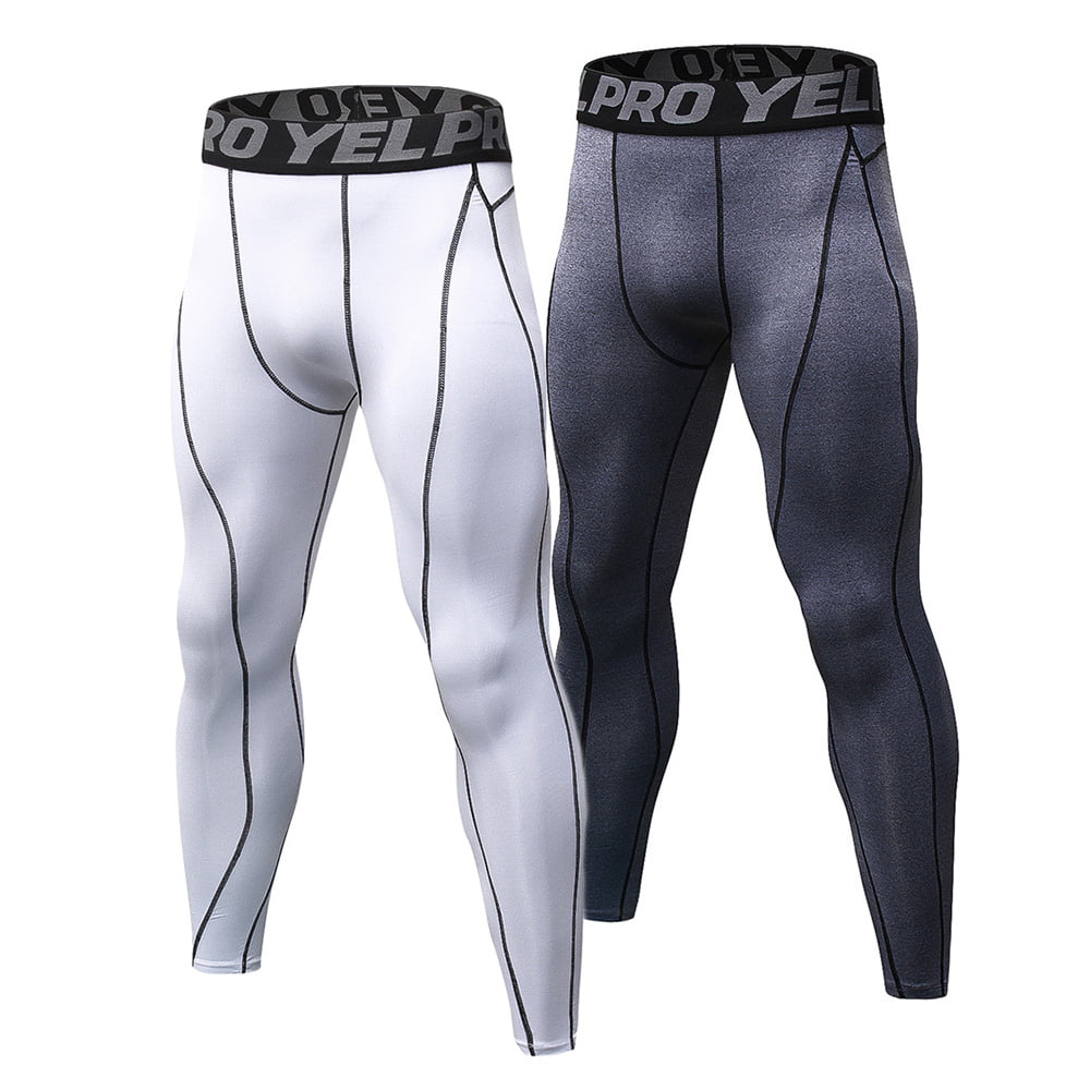 Details about   Men Compression Base Layer Top Shirt Leggings Trousers Gym Workout Fitness Pants 