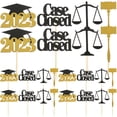 thumbnail image 1 of 24pcs Graduation Cupcake Toppers Law Major Graduation Cake Decors 2023 Graduation Cake Decoration, 1 of 4