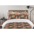 thumbnail image 5 of Ambesonne Floral Boho Down Alternative Quilt Comforter, Art of Tropical Flowers, Twin, Pale Vermilion Jade Green, 5 of 5