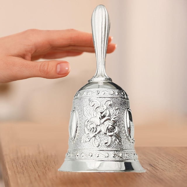 Campana de mano Hugo Campana vintage Campana fuerte Campana antigua para decoración del hogar de bodas Alimentación de mascotas Estilo E