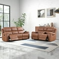 thumbnail image 7 of Bonzy Home Recliner Sofa Furniture Set, Manual Recliner Chair, Manual Loveseat and 3 Seat Recliner Sofa Couch Set for Living Room, 7 of 7