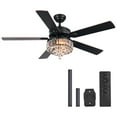 thumbnail image 3 of Bestco 52" Ceiling Fan with Light Downrod Mount 3 Blade LED Lighting Fan, 3 of 13