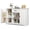 White, variant on 45" Coffee Bar Cabinet, Buffet Sideboard with Shelves & Countertop, Storage for Kitchen & Living Room, Black