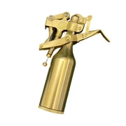 Handmade Old-Fashioned Trench Lighter,Heavy-Duty Brass Kerosene Lighter Automatic Mechanical, Creative Bottle Shape Metal Lighter Collection Gift