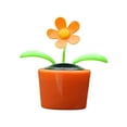 thumbnail image 2 of DOLITY Solar Powered Dancing Flower Bobble Head Toy Nodding Head Solar Dancing Toy Orange, 2 of 9