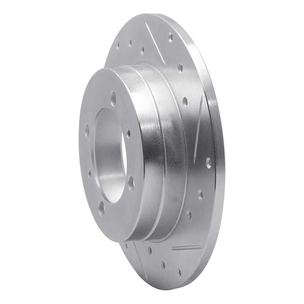Dynamic Friction Company 631-72011R DFC Brake Rotor - Drilled And Slotted - Silver
