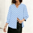 thumbnail image 2 of TaTaai Women's Fashion Spring And Summer Button Up Cardigan 3/4 Quarter Sleeve Jacket V-neck Top/shirt Gift, 2 of 6