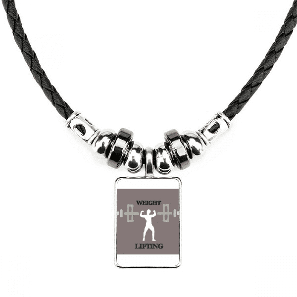 Barbell necklace best sale