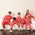 thumbnail image 3 of GYRATEDREAM Matching Christmas Pajamas for Family Cute Printed One Piece Jumpsuit Xmas Hooded Holiday Sleepwear, 3 of 7