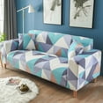 thumbnail image 6 of Elastic Full Cover Loveseat Slipcover 35x57in Stretch Sofa Protector Geometric Pattern Washable Polyester Home Decor Furniture Shield Washable Polyester, 6 of 8