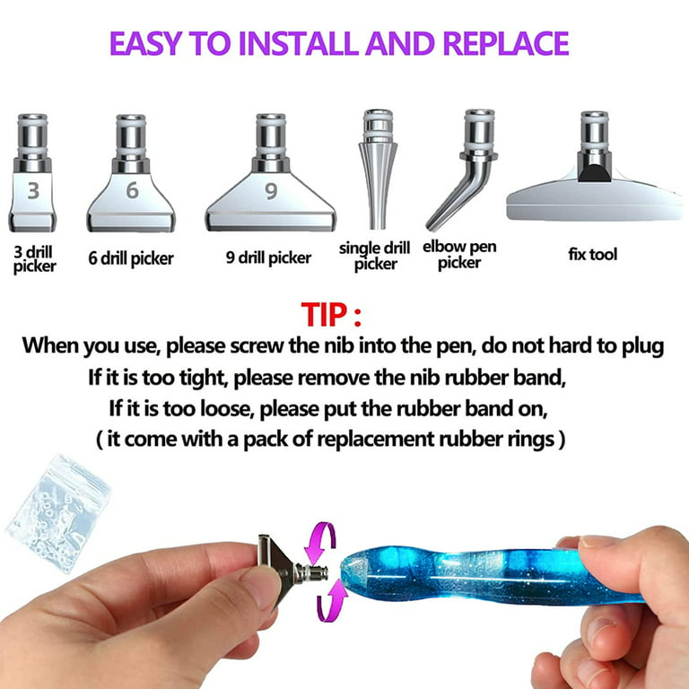 5X Diamond Painting Tool Drill Pen Roller Head DIY Kits