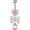 Pink, variant on 1 Pcs Bow Belly Button Ring 14G Surgical Steel Belly Ring Heart Rhinestone Designs Belly Piercing Jewelry,Curved Navel Rings Belly Rings for Women