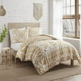 thumbnail image 2 of Indigo Ink Panther 3-Piece Panther Gold Boho Medallion Comforter Set, King, 2 of 5