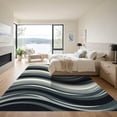 thumbnail image 3 of ODIKA 6'x9' Machine Washable Non-Slip Area Rug, Abstract Gray High Traffic Rug, Gray, 965276, 3 of 7