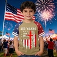thumbnail image 2 of Gubotare July 4th T-Shirt for Kids Boys Shirt Short Sleeve Tops 4th of July Shirts for Kids 1T 2T (AG,1-2 Years), 2 of 3